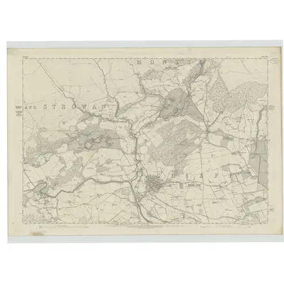 1863 Map of Perthshire, Sheet XCV, 1866 Print