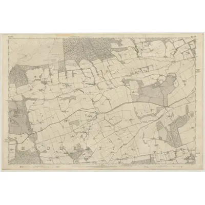 1864 Map of Perthshire, Sheet XCVI, 1867 Print