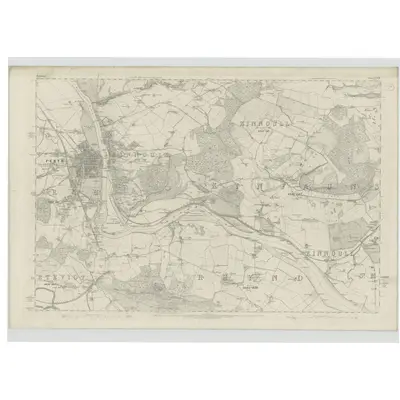 1860 Map of Perthshire, Sheet XCVIII, 1866 Print