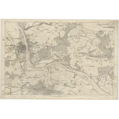 1860 Map of Perthshire, Sheet XCVIII, 1866 Print
