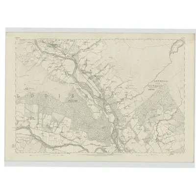 1863 Map of Perthshire, Sheet XL, 1867 Print