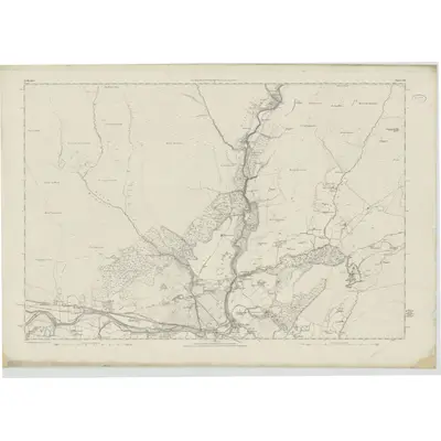 1860 Map of Perthshire, Sheet XXI, 1867 Print