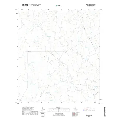 2019 Map of Pertle Creek, 2019 Print