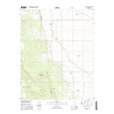 2017 Map of Petaca Peak, 2017 Print