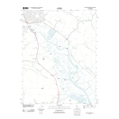 2012 Map of Petaluma River, 2012 Print