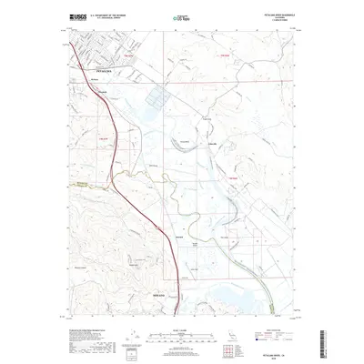 2018 Map of Petaluma River, 2018 Print