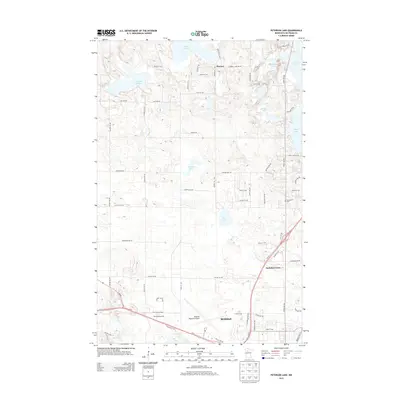 2013 Map of Peterson Lake, 2013 Print