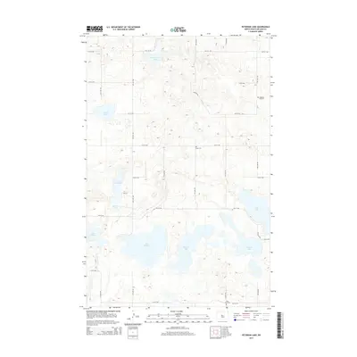 2014 Map of Peterson Lake, 2014 Print