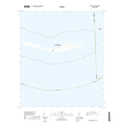 2018 Map of Petit Bois Island, 2018 Print