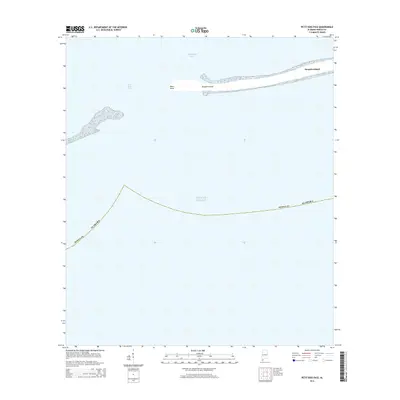 2014 Map of Petit Bois Pass, 2014 Print