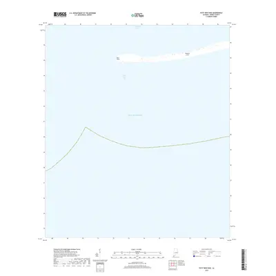 2018 Map of Petit Bois Pass, 2018 Print