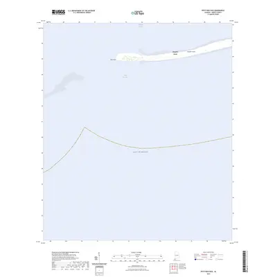 2024 Map of Petit Bois Pass, 2024 Print