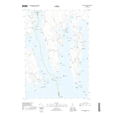 2018 Map of Petit Manan Point, 2018 Print