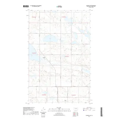 2017 Map of Petrified Lake, 2017 Print