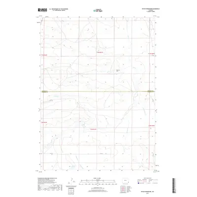 2017 Map of Petsch Reservoir, 2017 Print