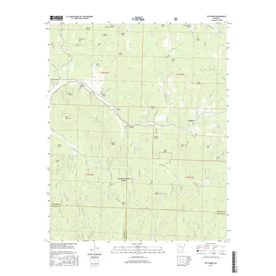 2017 Map of Pettigrew, 2017 Print