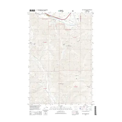 2014 Map of Petty Mountain, 2014 Print
