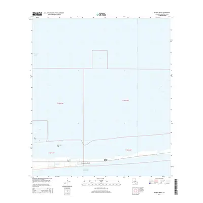 2015 Map of Peveto Beach, 2015 Print