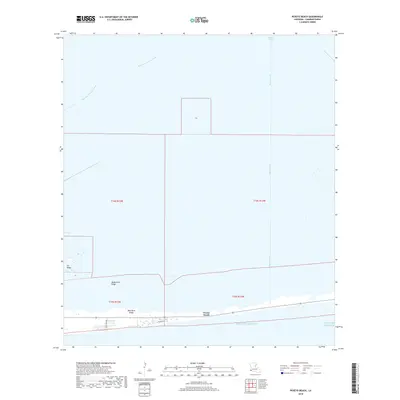 2018 Map of Peveto Beach, 2018 Print