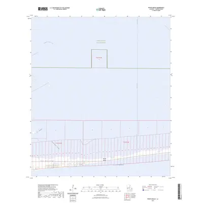 2024 Map of Peveto Beach, 2024 Print