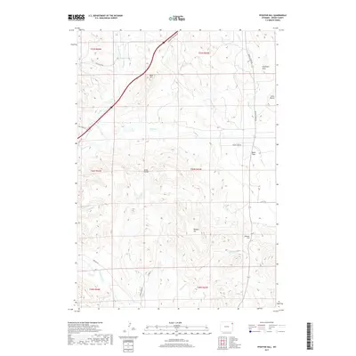 2017 Map of Pfeiffer Hill, 2017 Print