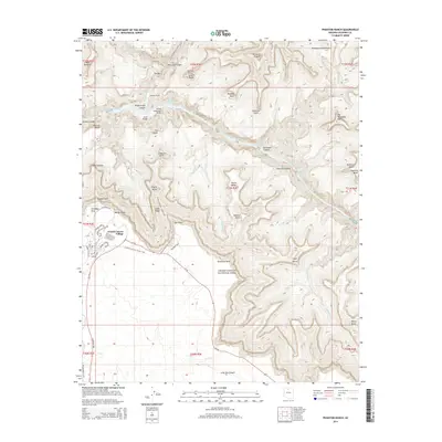 2014 Map of Phantom Ranch, 2014 Print