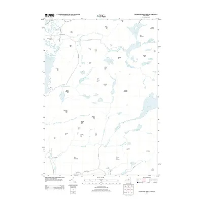 2013 Map of Pharaoh Mountain, 2013 Print
