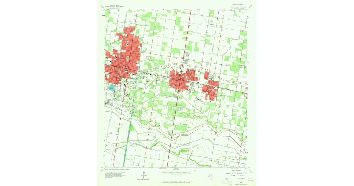 1963 Map of Pharr, TX — High-Res | Pastmaps