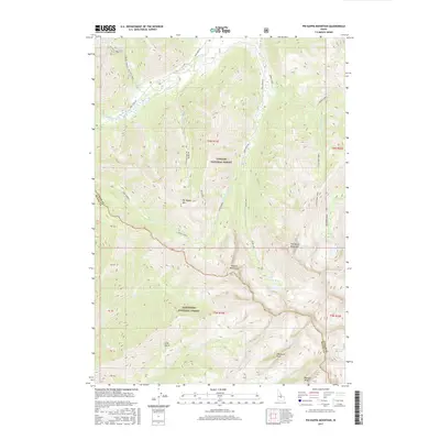 2017 Map of Phi Kappa Mountain, 2017 Print