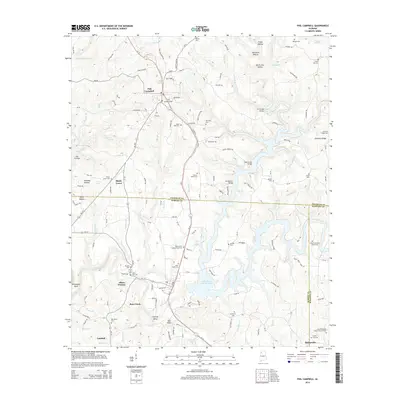 2014 Map of Phil Campbell, 2014 Print