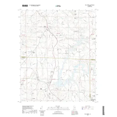 2018 Map of Phil Campbell, 2018 Print