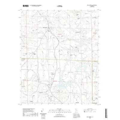 2020 Map of Phil Campbell, 2020 Print