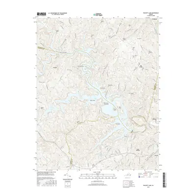 2016 Map of Philpott Lake, 2016 Print