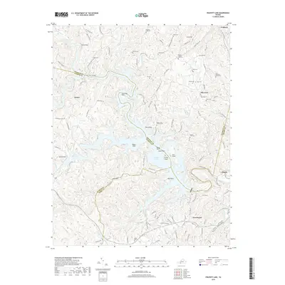 2019 Map of Philpott Lake, 2019 Print
