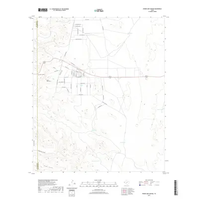 2019 Map of Phone Line Canyon, 2019 Print