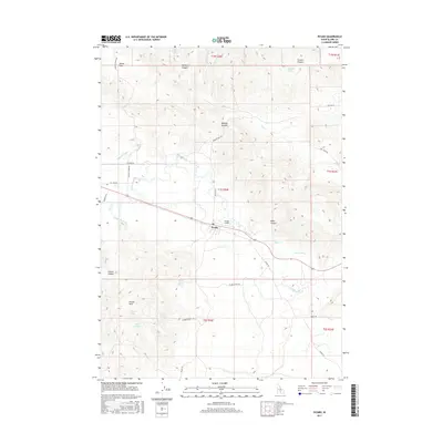 2017 Map of Picabo, 2017 Print