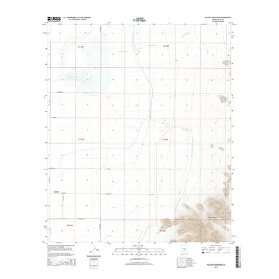 2014 Map of Picacho Reservoir, 2014 Print