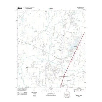 2012 Map of Picayune, 2012 Print