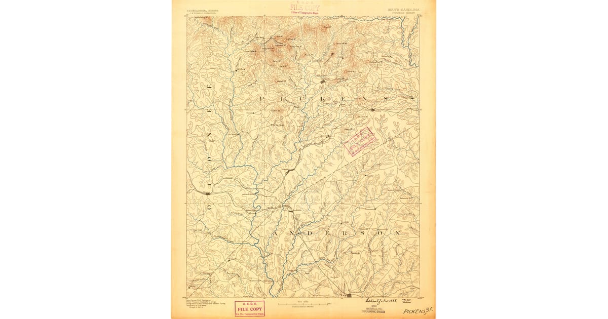 Old Historical Maps of Friendship, SC | Pastmaps