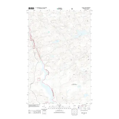 2013 Map of Picket Lake, 2013 Print