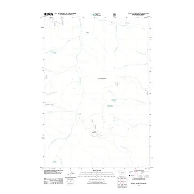 2011 Map of Picket Pin Mountain, 2011 Print