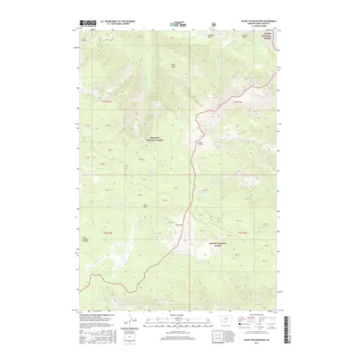 2017 Map of Picket Pin Mountain, 2017 Print