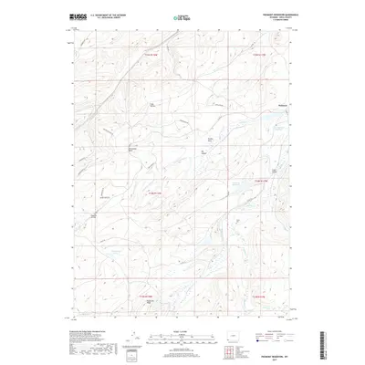 2017 Map of Piedmont Reservoir, 2017 Print