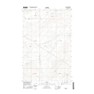 2017 Map of Piegan, 2017 Print