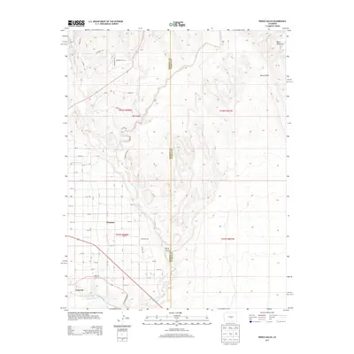 2013 Map of Pierce Gulch, 2013 Print