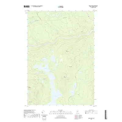 2018 Map of Pierce Pond, 2018 Print