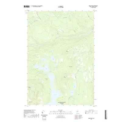 2021 Map of Pierce Pond, 2021 Print