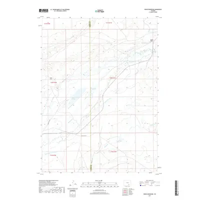 2017 Map of Pierce Reservoir, 2017 Print