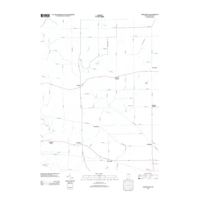 2013 Map of Pierceville, 2013 Print