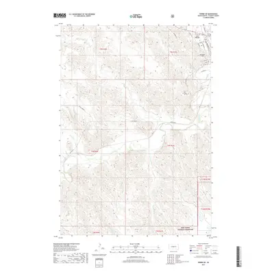 2017 Map of Pierre SW, 2017 Print